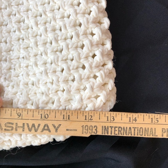 Vtg BOHO Macrame Handbag - Picture 10 of 14